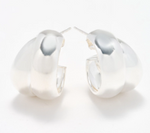 UltraFine 950 Silver Double Nested 7/8" Hoop Earrings